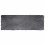 vidaXL Tapis en fausse Tafalla Anthracite 80 x 250 cm Polyester