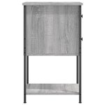 vidaXL Table de chevet sonoma gris 32x42x70 cm bois d'ingénierie