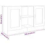 vidaXL Buffet Noir 120x30 5x70 cm Bois d'ingénierie