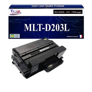 T3AZUR - Toner compatible avec Samsung MLT-D203L MLTD203L pour Samsung ProXpress SL-M3320 M3320ND M3370 M3370FD M3370FW M3820 M3820NDW M3870 M3870FD M3870FW M4020 M4020ND M4020NX M4020D M4070 M4070FR