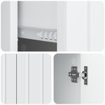 vidaXL Buffet Blanc 89 x 34 5 x 62 cm Bois d'ingénierie
