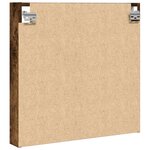 vidaXL Armoire à vitrine chêne fumé 60x8 5x58 cm bois d'ingénierie