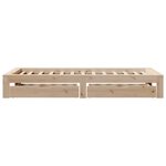 vidaXL Cadre de lit sans matelas 100x200 cm bois massif de pin