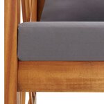vidaXL Salon de jardin 5 Pièces avec coussins Bois d'acacia solide
