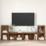 vidaXL Ensemble meuble TV 4 Pièces Bois ancien 37 x 35 x 72 cm