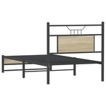 vidaXL Cadre de lit sans matelas chêne sonoma 90x200 cm