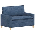 vidaXL Ensemble de Canapés 2 Pièces Bleu Polyester