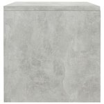 vidaXL Table de chevet Gris béton 40x30x30 cm Bois ingénierie