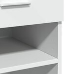 vidaXL Buffet blanc 80x42 5x93 cm bois d'ingénierie