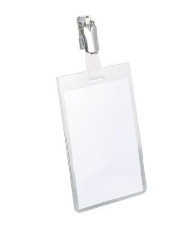 Badge avec clip pivotant 90 mm x 60 mm Lot de 25 DURABLE