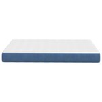 vidaXL Matelas de Lit avec matelas Bleu 120 x 190 cm tissu
