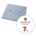 Platine de fixation au sol pour boite aux lettres