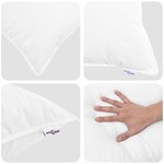 vidaXL Ensemble de Duvet avec oreiller 3 pc Blanc Plume de canard