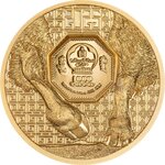Pièce de monnaie en Or g 3.11 (1/10 oz) Millésime 2025 Wild Mongolia BISON