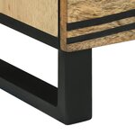 vidaXL Cabinet de chevet 40x33.5x46 cm en bois de manguier massif et en bois reconstitué