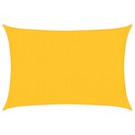 vidaXL Voile d'ombrage 160 g/m² Jaune 2 5x4 m PEHD