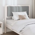 vidaXL Tête de lit Autre Blanc 90 cm Bois massif en pin
