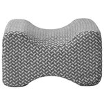 vidaXL Coussin pour genoux Gris 26 x 21 5 x 15 cm Polyester