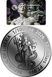 Pièce de monnaie en Platine 12 Dollars g 0.031 (1/1000 oz) Millésime 2026 MEDUSA 1/1000 (PRÉCOMMANDE)