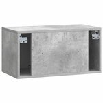 vidaXL Meuble TV mural Gris béton 59 5 x 31 x 30 cm Bois d'ingénierie