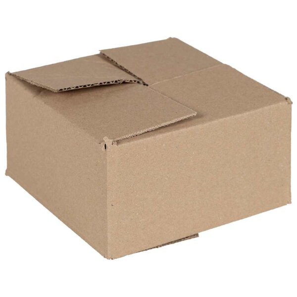 vidaXL Boîte Pliable avec stockage 50 Pièces Marron 15 x 15 x 8 cm Carton
