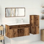 vidaXL Ensemble de meubles salle de bain 4 Pièces bois d'ingénierie
