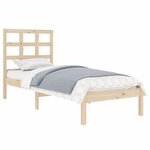 vidaXL Cadre de lit sans matelas 90x190 cm bois massif