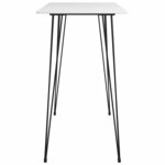 vidaXL Ensemble de bar 7 Pièces Blanc et noir