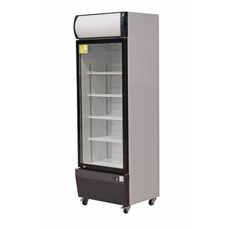 Vitrine à boissons r290a +1/+10°c 1 porte battante - r290aacier inoxydable1700vitrée x610x2079mm