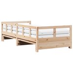 vidaXL Lit de jour et lit gigogne et matelas 90x190 cm bois pin massif