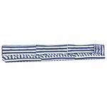 vidaXL Coussins de palette lot de 7 rayures bleu et blanc tissu