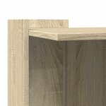 vidaXL Meuble de bac à litière pour chat chêne sonoma bois ingénierie