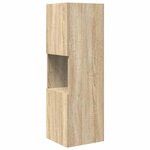 vidaXL Meuble d'angle Blanc 30 5x30x95cm Bois d'ingénierie