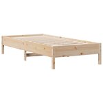 vidaXL Lit bibliothèque sans matelas 75x190 cm bois de pin massif