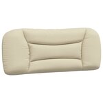 vidaXL Cadre de lit sans matelas crème 100x200 cm tissu