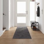 vidaXL Tapis Couloir Gris 80 x 500 cm