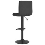 vidaXL Tabourets de bar lot de 2 noir tissu
