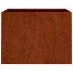 vidaXL Jardinière 62x47x46 cm acier corten