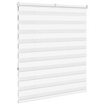 vidaXL Store zèbre blanc 130x150 cm largeur du tissu 125 9cm polyester
