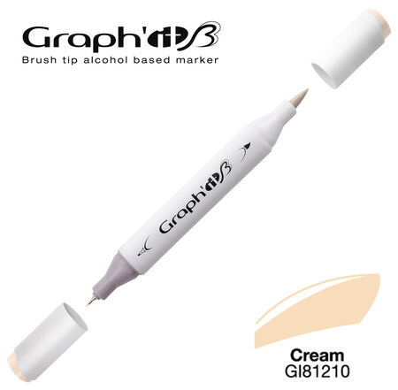 Marqueur manga à l'alcool Graph'it Brush 1210 Cream