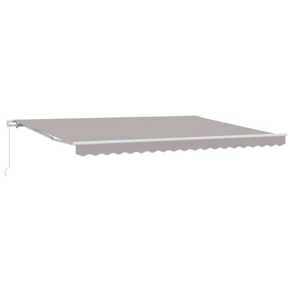vidaXL Auvent Gris clair 4 5 × 3 5 m Polyester et métal