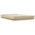 vidaXL Cadre de lit sans matelas chêne sonoma 120x200 cm