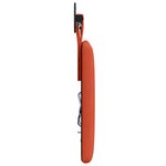 vidaXL Tête de lit suspendue Rouge orange Tissu en velours côtelé
