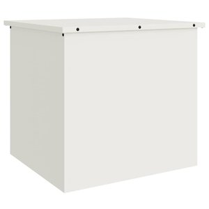 vidaXL Boîte de Rangement Extérieure Blanc 55 x 50.5 x 50 cm