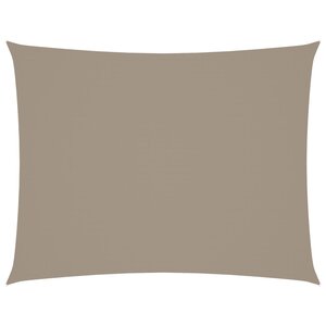 vidaXL Voile de parasol tissu oxford rectangulaire 5x6 m taupe
