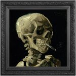 Pièce de monnaie en Argent 1000 Francs g 31.1 (1 oz) Millésime 2025 SKULL OF A SKELETON WITH BURNING CIGARETTE