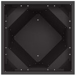 vidaXL Jardinière 2 Pièces Noir 50 x 50 x 75 cm Acier