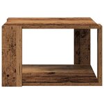 vidaXL Table basse Bois ancien 51.5 x 51.5 x 30 cm Bois d'ingénierie
