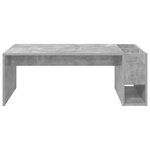 vidaXL Table basse Gris béton 101 5 x 50 x 37 cm Bois d'ingénierie