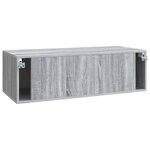 vidaXL Meuble TV mural Sonoma gris 98 x 41 x 30 cm Bois d'ingénierie